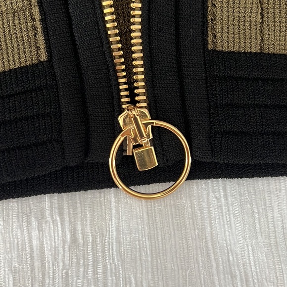 BALMAIN knit jacket army green size 34 - Picture 3 of 7